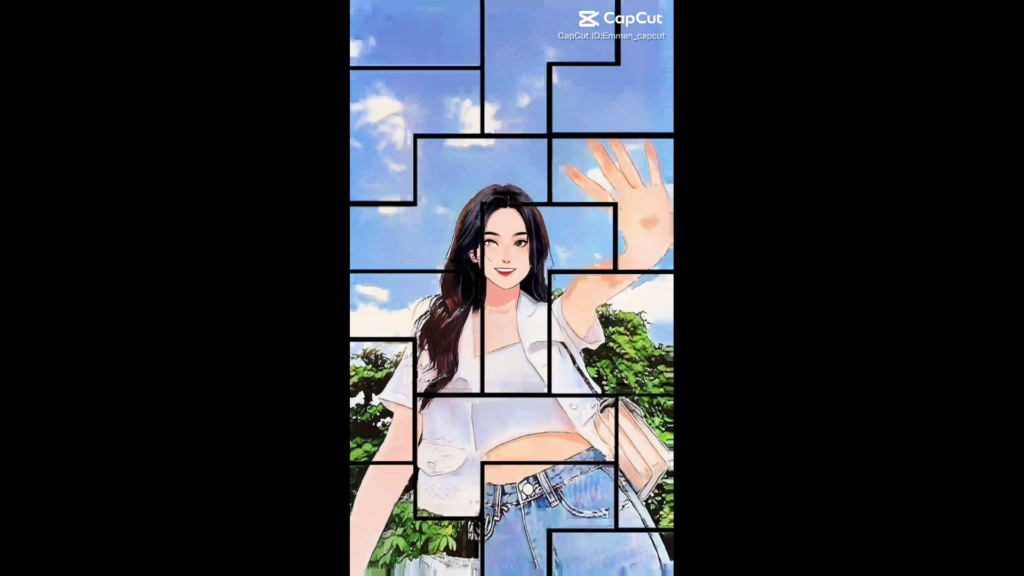 Me In Love With You CapCut Template Puzzle Overlay 